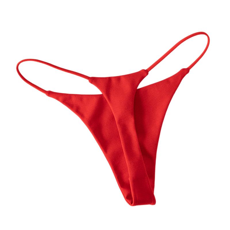 Thong Bikini Women - ローウエスト綿素材Tバックショーツ レディース セクシー ブリーフ ビキニ下着 シームレス