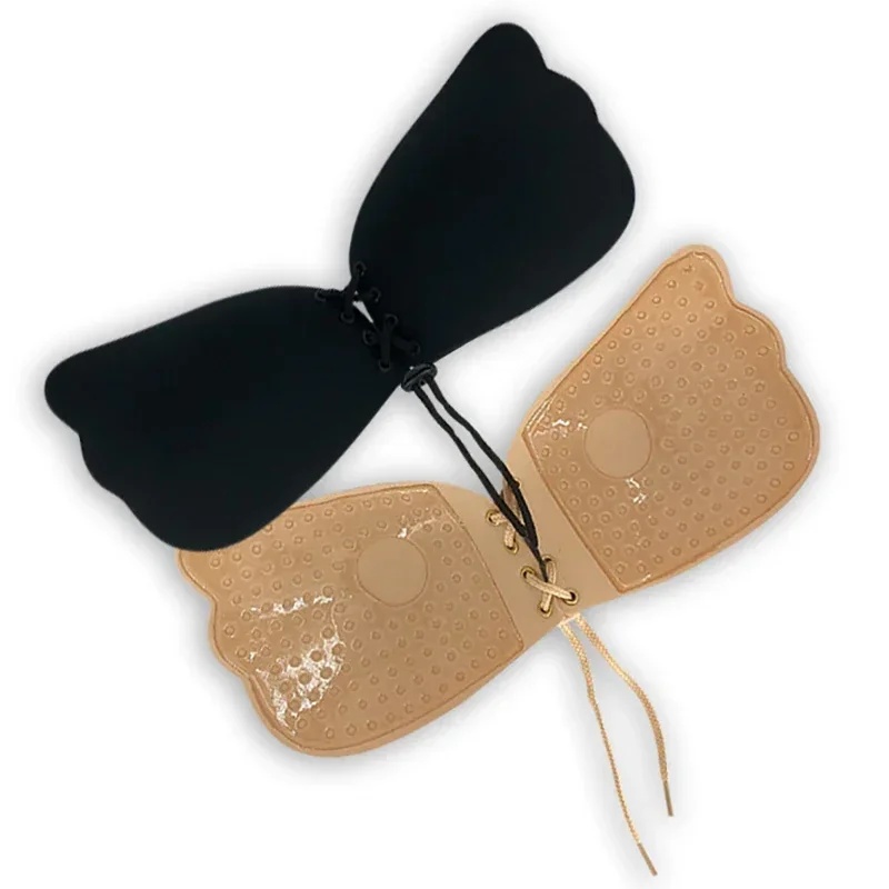 見えないストラップレス粘着ブラ、ストラップレスプッシュアップ - Silicone Bra Adhesive のレビューと価格