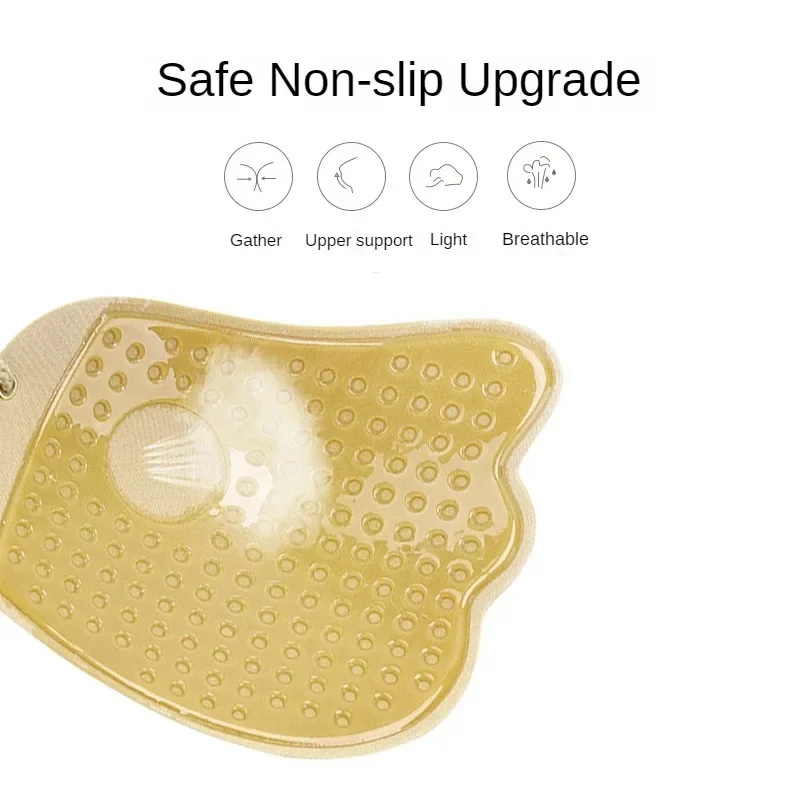 見えないストラップレス粘着ブラ、ストラップレスプッシュアップ - Silicone Bra Adhesive のレビューと価格