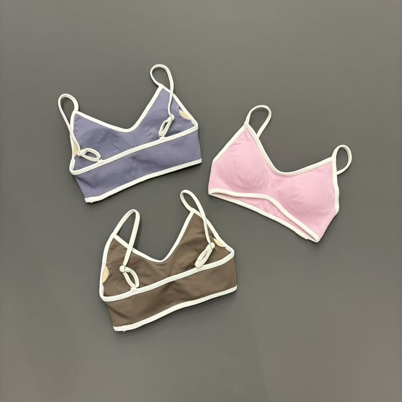 コントラストラインブラ 女性用 バックレスニットスポーツブラ - Strapless Bra Backless のレビューと価格