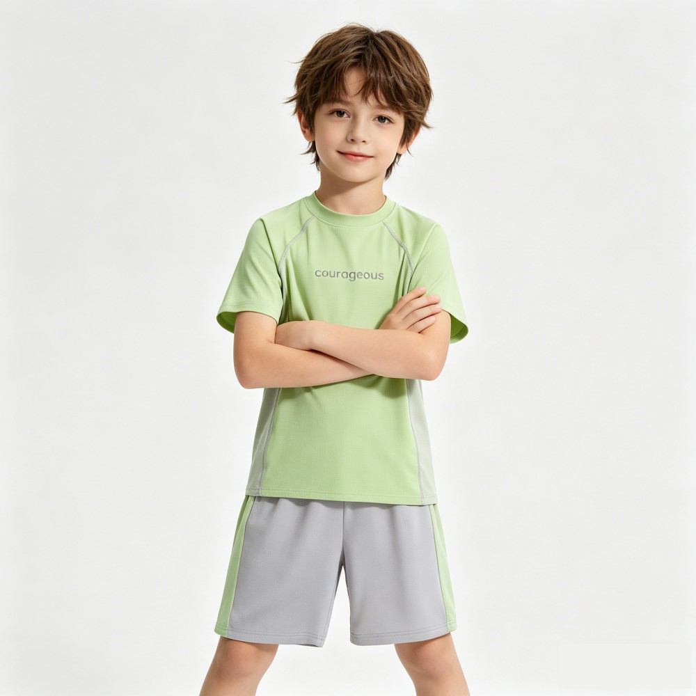 男の子女の子夏アイスシルククールスポーツスーツ速乾性通気性T - Boyshort Underwear のレビューと価格